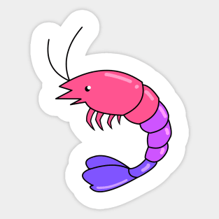 Pride Shrimp Bisexual Sticker